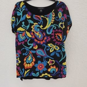 "AUGUST SILK" Gorgeous & Colorful Top